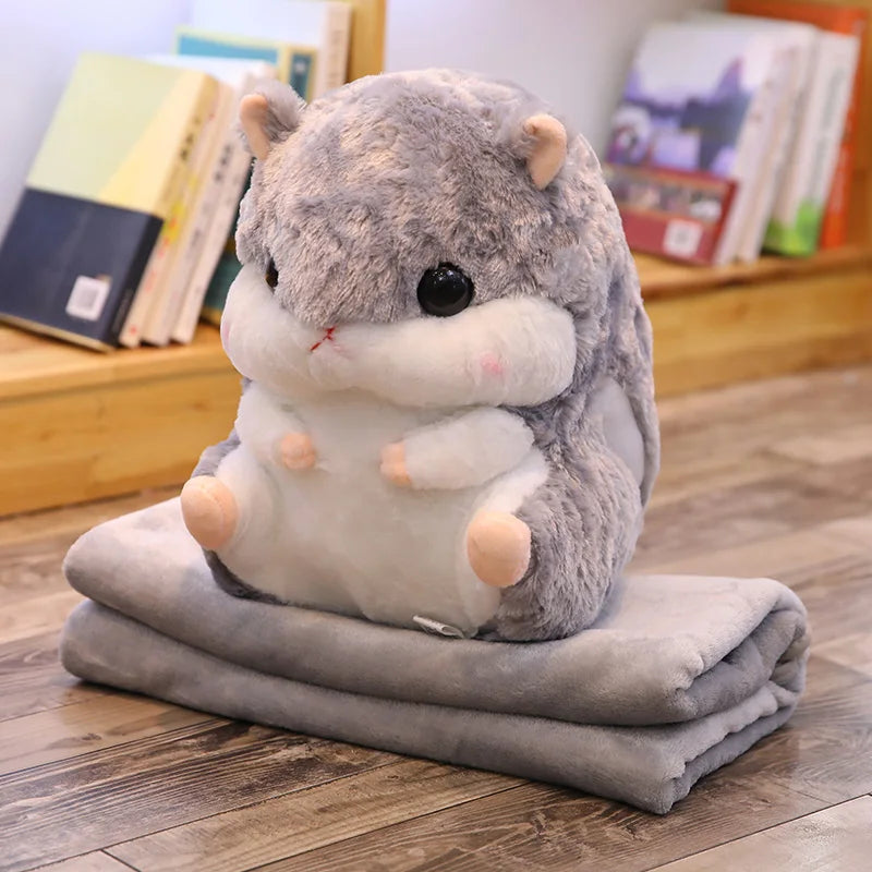 Cute Hamster Plushie with Blanket
