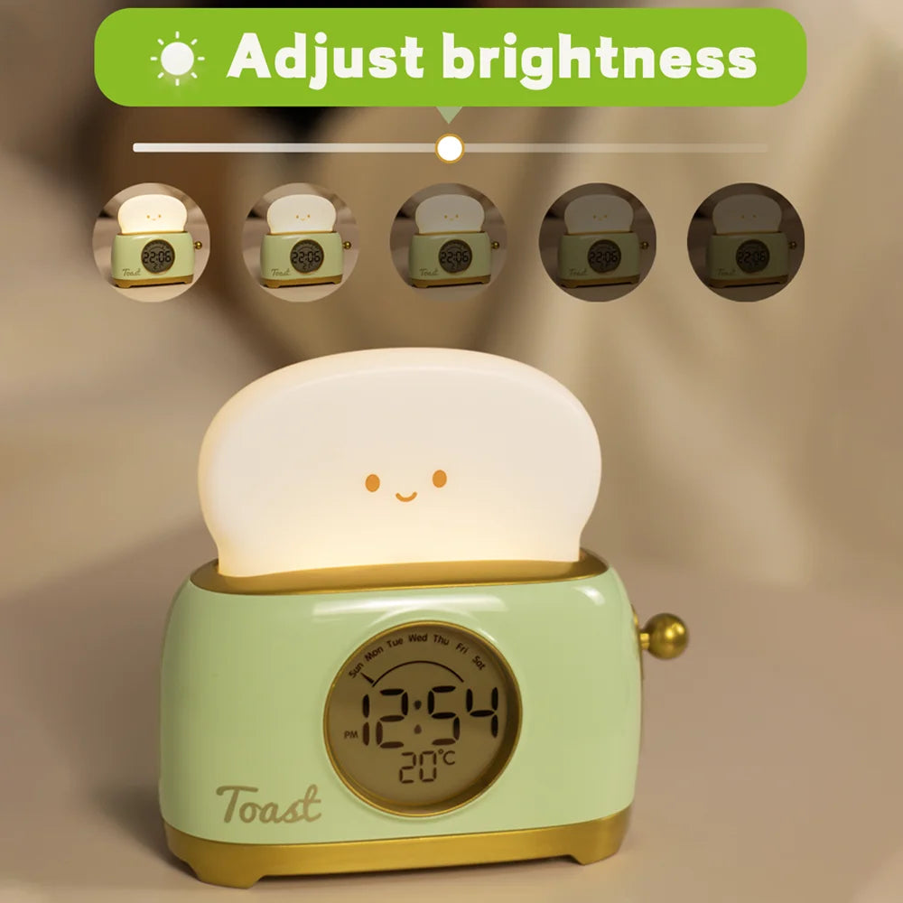 Toasty Toaster Night Light with Clock