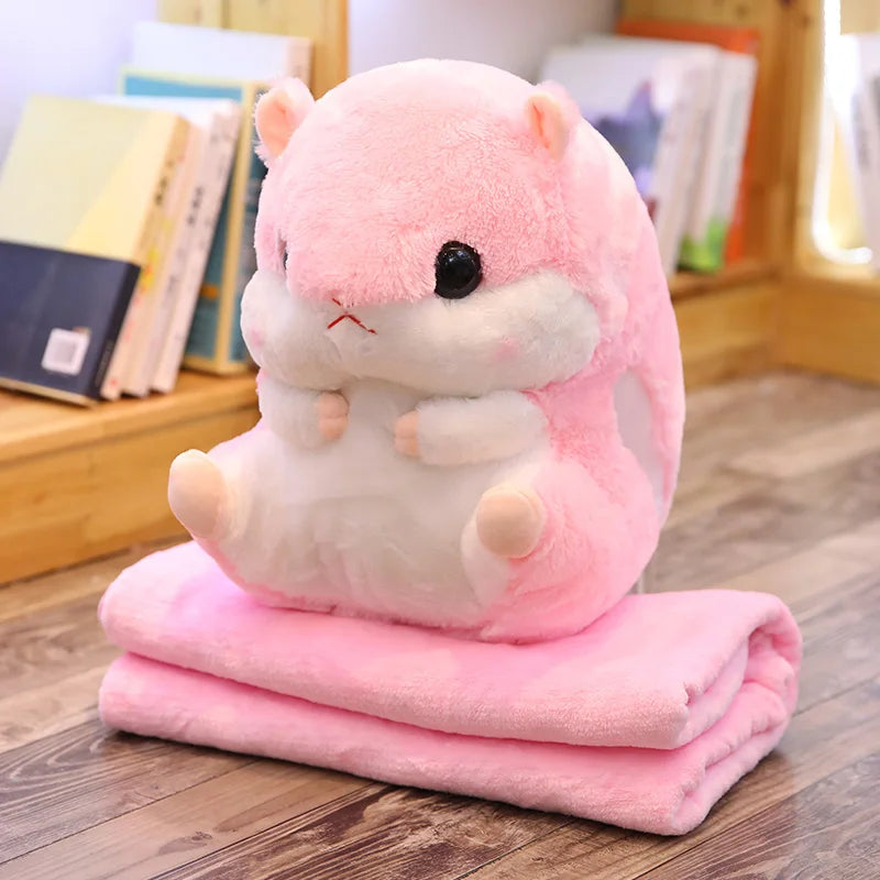Cute Hamster Plushie with Blanket