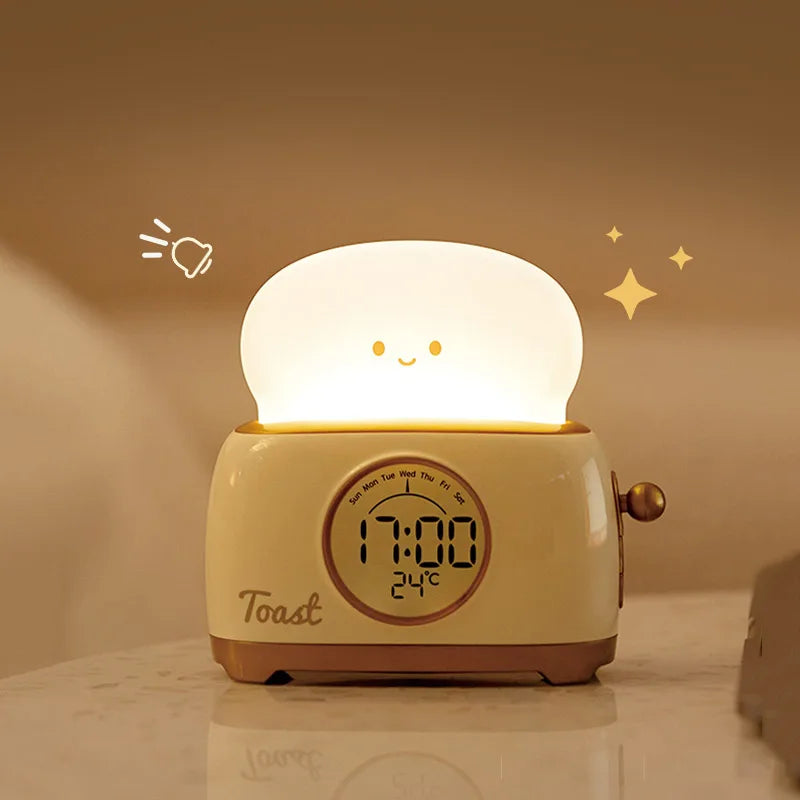 Toasty Toaster Night Light with Clock