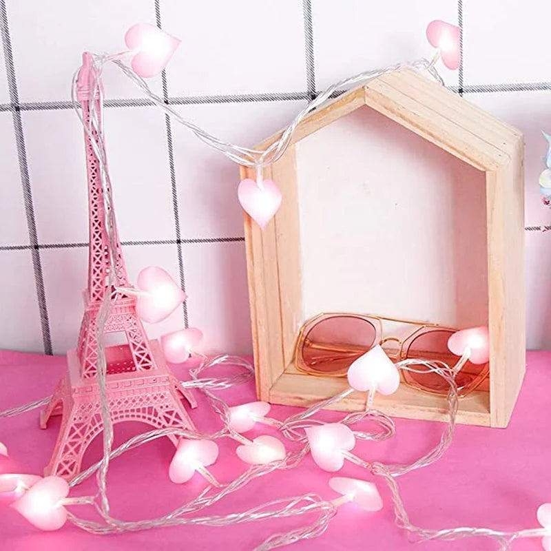 Adorable Heart String Lights