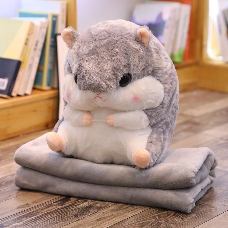 Cute Hamster Plushie with Blanket
