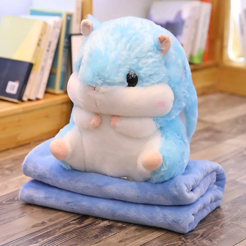 Cute Hamster Plushie with Blanket