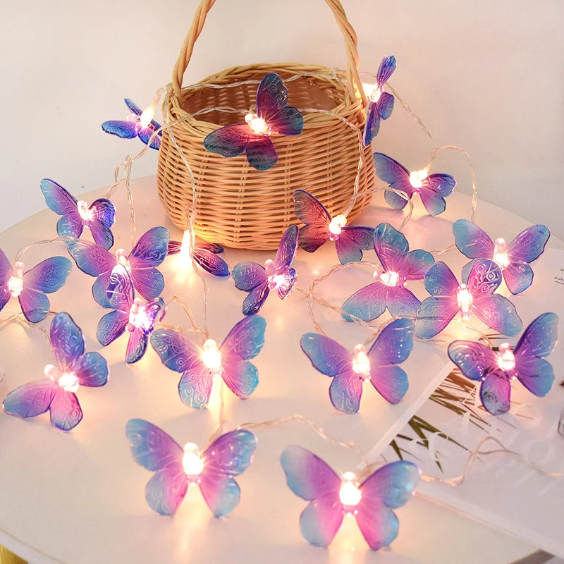 Colourful Butterfly String Lights