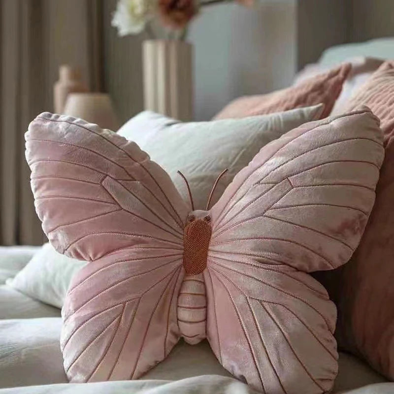 Beautiful Velvet Butterfly Cushion
