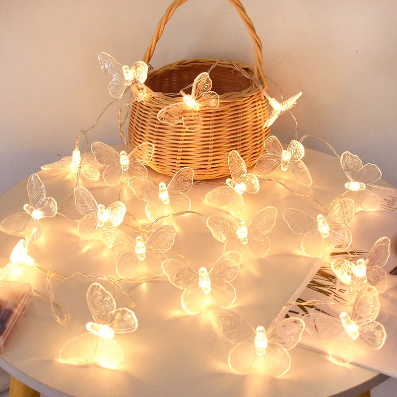 Colourful Butterfly String Lights
