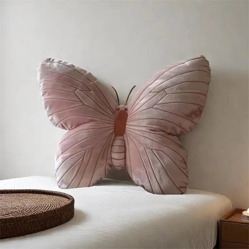 Beautiful Velvet Butterfly Cushion