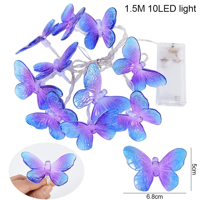 Colourful Butterfly String Lights