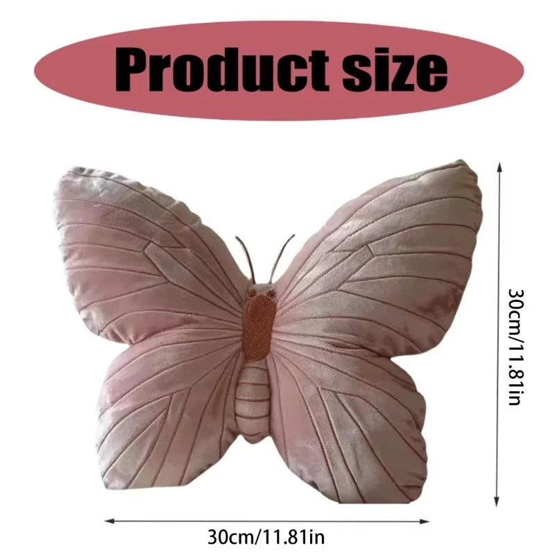 Beautiful Velvet Butterfly Cushion