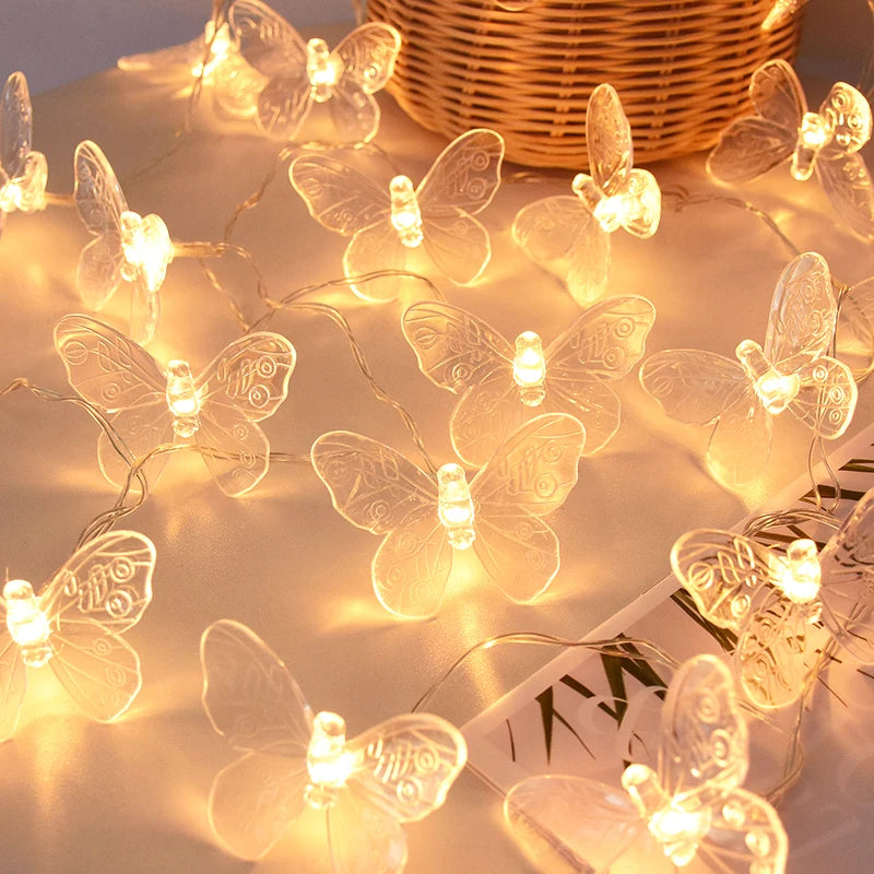 Colourful Butterfly String Lights