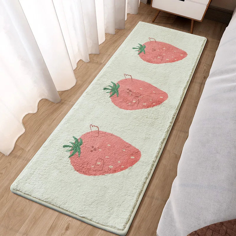 Cute Cartoon Motif Bedside Rug