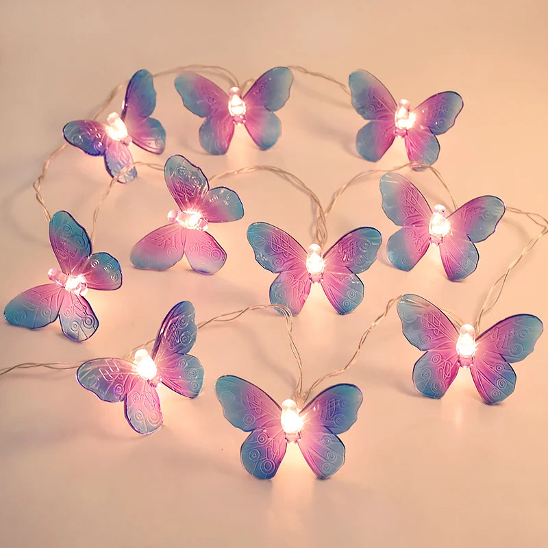 Colourful Butterfly String Lights