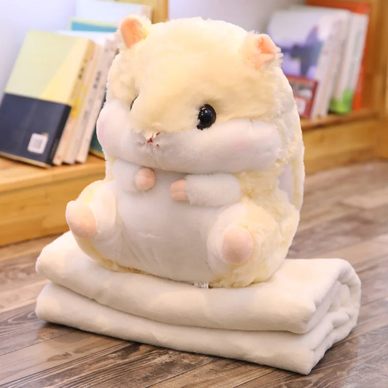 Cute Hamster Plushie with Blanket