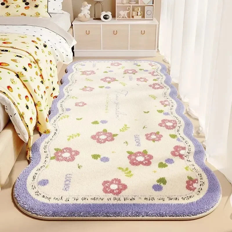 Wonderful Flower Bedside Carpet