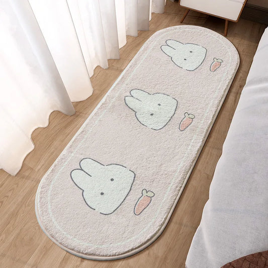 Cute Cartoon Motif Bedside Rug
