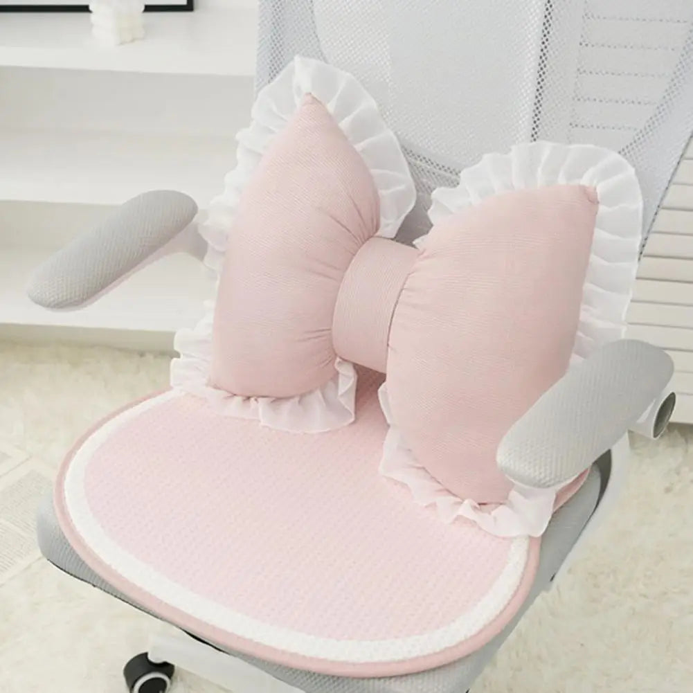 Bow-shaped Pillow Ruffle Cushions